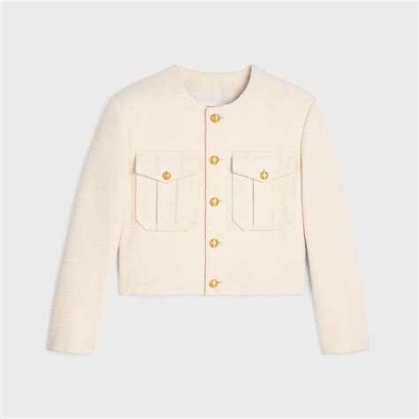 celine cardigan|celine cropped jacket.